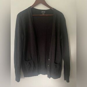 Lord & Taylor Charcoal Cardigan